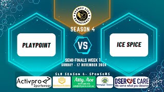 SLB Season 4  SemiFinals Week 1 Playpoint vs Ice Spice Game Video [upl. by Hennessy753]