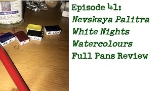 Product Review 41 Nevskaya Palitra White Nights Watercolour full pans [upl. by Yemirej]