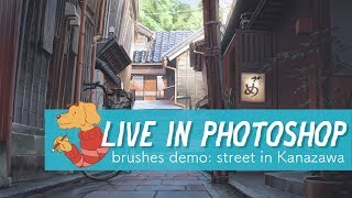 Live Photoshop Brushes demo [upl. by Ecnatsnok293]