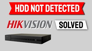 Hikvision NVR Hard Drive Not Detected [upl. by Oznola]