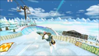 MKWii TAF DKs Snowboard Cross Freerun [upl. by Atalante]