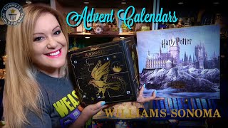 HARRY POTTER WILLIAMS SONOMA CONFECTIONERY AND AMAZON ADVENT CALENDAR UNBOXING  VICTORIA MACLEAN [upl. by Anaujnas]