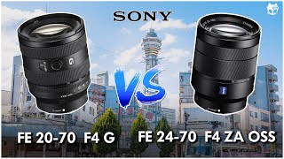 รีวิว amp  เปรียบเทียบ  SONY FE 2070mm F4 G vs SONY FE 2470mm F4 Zeiss OSS [upl. by Rosario]