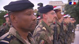 Prise d’armes en l’honneur des militaires ayant contribué à la réussite des JOP 2024 [upl. by Roberta620]