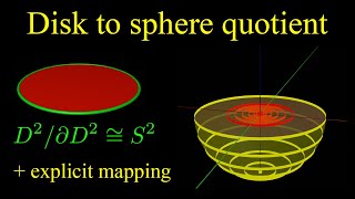 Sphere as the quotient space of a disk [upl. by Genie]