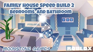 Adopt Me Family House Speed Build  Part 2 Bedrooms amp Bathroom  Aesthetic Home 🌿 [upl. by Ailis]