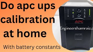 apc ups battery calibration proceduretutorialbattery constants list 2023 [upl. by Anaiad]