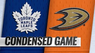 111618 Condensed Game Maple Leafs  Ducks [upl. by Cyler]