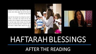 Blessing AFTER the Haftorah reading  Bendicion DESPUES de leer la Haftarah [upl. by Kawasaki]