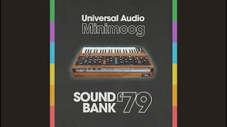 Universal Audio Minimoog  Sound Bank 79 [upl. by Aletta]