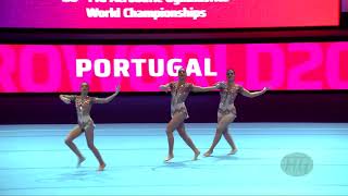 Portugal 2 POR  2022 Acrobatic Worlds Baku AZE  Balance Qualification Womens Group [upl. by Loggia]