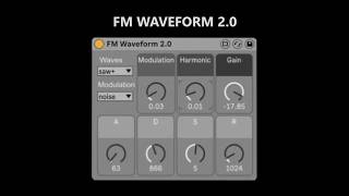 FM Waveform Synthesizer  Max for Live Device Ableton [upl. by Roselane]