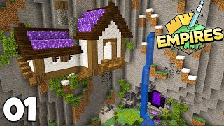 Empires SMP A Caves and Cliffs Starter House  Minecraft 117 Lets Play Episode 1 [upl. by Veats]