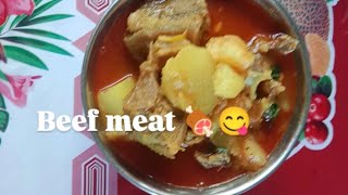 Beef meat 🍖 making at home with me 😋😋 [upl. by Zane248]