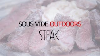 Hickory Smoked Steak Sous Vide with Red Wine Sauce  SousVide Supreme Outdoors Series [upl. by Ardnekan]