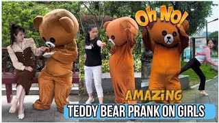 Teddys Funny Prank on Unsuspecting Girls  Hilarious Reactions Video [upl. by Inna]