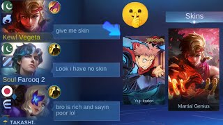 YIN quotNO SKINquot PRANK IN HIGH RANK🤫 SO FUNNY [upl. by Icul]