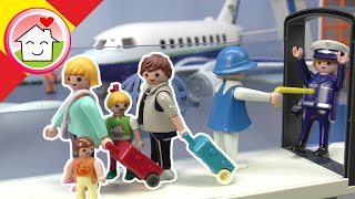 Playmobil en español Ladrones de maletas en el aeropuerto  La Familia Hauser [upl. by Nytsud273]