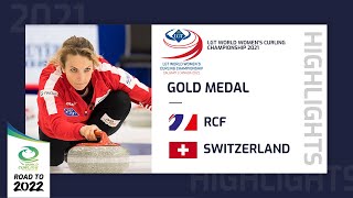 Highlights of RCF v Switzerland  Gold medal  LGT World Womens Curling Championship 2021 [upl. by Eri136]