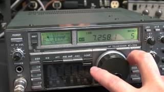 Icom IC735 Ham Radio HF Transceiver Checkout QSO Demo [upl. by Tnafni]