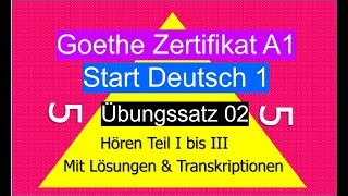 Goethe Zertifikat A1 Hören  German Listening Exam A1 [upl. by Aicenaj]