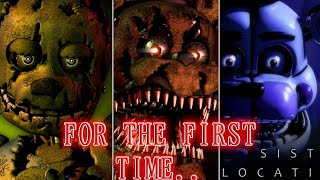 PLAYING FNAF 3 4 AND SL FOR THE FIRST TIME 🔴LIVE streams are back on main [upl. by Kahle]