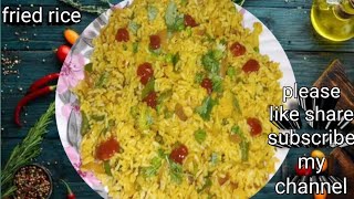 बचे हुए चावल से हेल्दी और टेस्टी रेसिपी। fried rice recipe [upl. by Oicam]