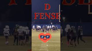 BOTH LINEBACKERS GOT HOME ON THE BLITZ 11u linebacker blitz [upl. by Ahsemal]