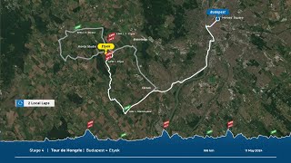 Stage 4 Route  Tour de Hongrie  2024 [upl. by Giana]