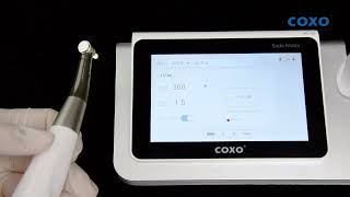 COXO CSmartI Pro Pilot Endo Motor Operation Video dentisit endotreatment caries [upl. by Ahsitra]