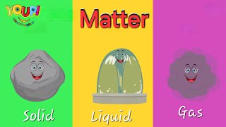 Learning about Matter for Kids 🔬  Solids Liquids and Gases Fun Science [upl. by Aenil102]