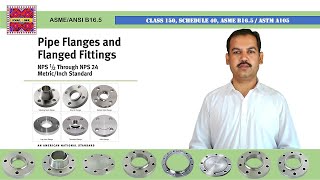 Basics of Flanges  Dimensions of Class 150 Flanges  ASME B165 in UrduHindi [upl. by Chrysa]