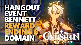 Hangout Event Bennett Genshin Impact Reward Ending 6 Solve the Puzzle of the mechanism [upl. by Ahsai]