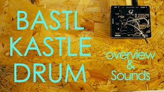 Bastl Kastle Drum  overview and sounds from this glitch percussion box with some Bastl Thyme [upl. by Belshin940]