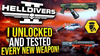 Helldivers 2  I Tested EVERY New Weapon in the Freedoms Flame Warbond [upl. by Weeks]