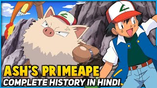 Ashs Punchy Pokemon  The Complete History of Ashs Primeape in Hindi [upl. by Alcot]