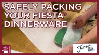 Fiesta Dinnerware Packing Guide  How to safely pack chinadishes and plates for shipping amp moving [upl. by Matt]