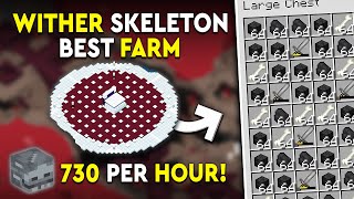 Minecraft Wither Skeleton Farm Tutorial  NEW  730 Heads PH [upl. by Llennoc240]