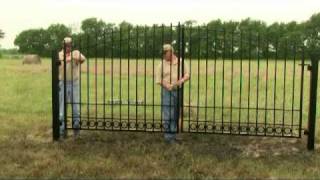 Driveway Gate Installation Video [upl. by Christin]