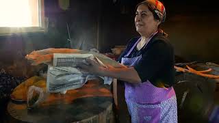 ONE DAY OF LIFE IN THE CAUCASUS MOUNTAINS COOKING TRADITIONAL FOOD [upl. by Hunter533]