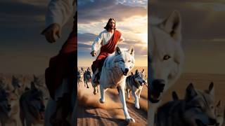 Jesus forgave a white wolf that had stolen his sheepjesus JesusSaves ThankYouJesus jesuschrist [upl. by Ogdan292]