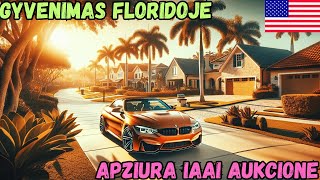 Musu gyvenimas Floridoje  Pasiimineju BMW IAAI aukcione aplankau IAAI West Palm Beach [upl. by Tillo]