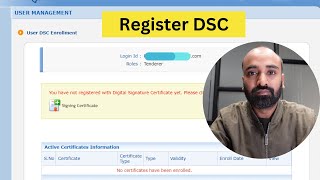 e tender DSC Registration process  e procurement tender process  dsc enrollment for tender [upl. by Ahsekel]