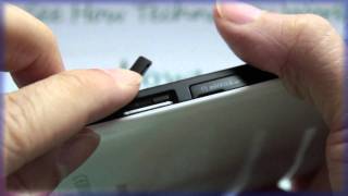 Samsung GALAXY Tab Inserting the SIM Card [upl. by Enom]