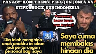 PERSONAL Konferensi Pers Jon Jones VS Stipe Miocic Sub Indonesia ufc309 ufc mma [upl. by Aicemaj]