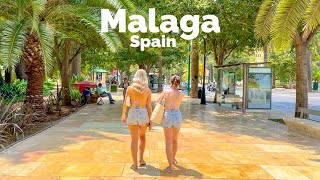 Malaga Spain 🇪🇸 July 2023 4KHDR Walking Tour ▶188min [upl. by Dazhehs]