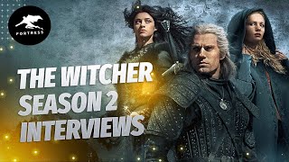 The Witcher Interview Anya Chalotra Freya Allan amp Lauren Schmidt Hissrich [upl. by Nygem]