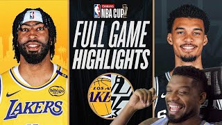 AD SHOULD BE MVP LAKERS at SPURS  EMIRATES NBA CUP 🏆  FULL GAME HIGHLIGHTS  November 15 2024 [upl. by Dorfman365]