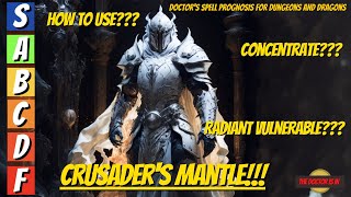 CRUSADERS MANTLE When To Cast And Which Creatures Are Vulnerable To Radiant Damage For Dungeons and [upl. by Rozanna]