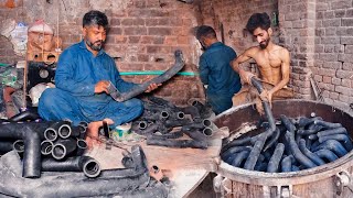 How Radiator Hose Pipe are Manufacture in Local old Factory  Process of Radiator Hose Pipe [upl. by Rehotsirk]